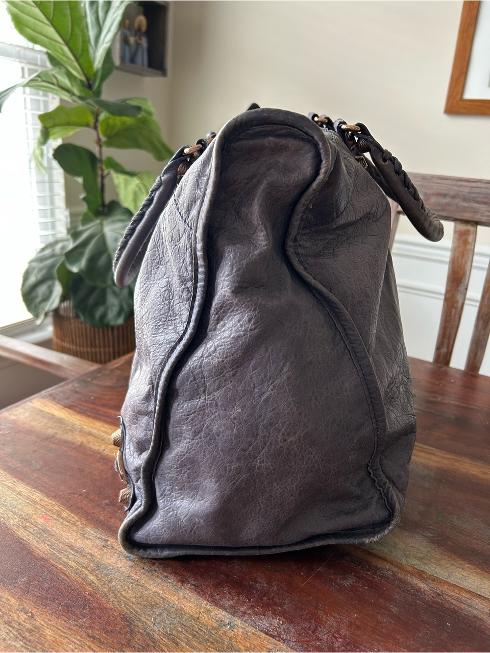 Balenciaga Jacynthe Giant 12 Rosegold Arena Weekender Bag - Picture 3 of 16
